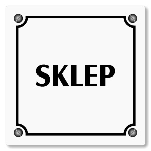 Sklep, 80x80mm, bílá, Kansas